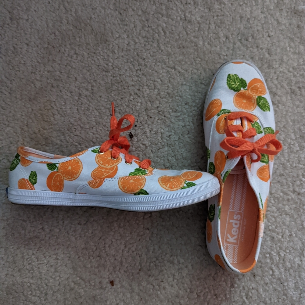 Keds W 7.5 Orange peel print sneakers